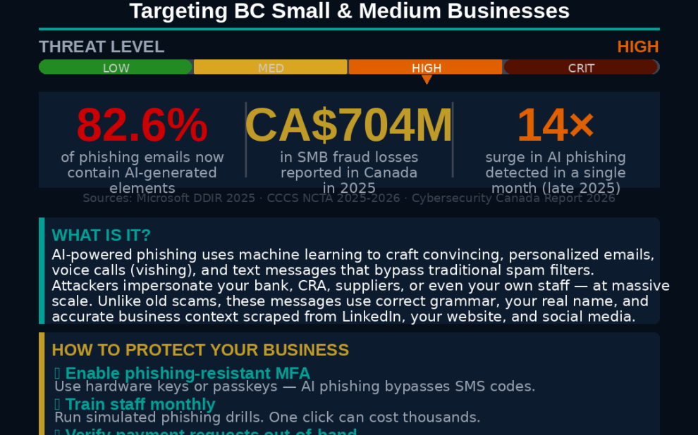 June 2026 BC Cyber Alert — AI-Powered Phishing targeting BC residents and Okanagan businesses
