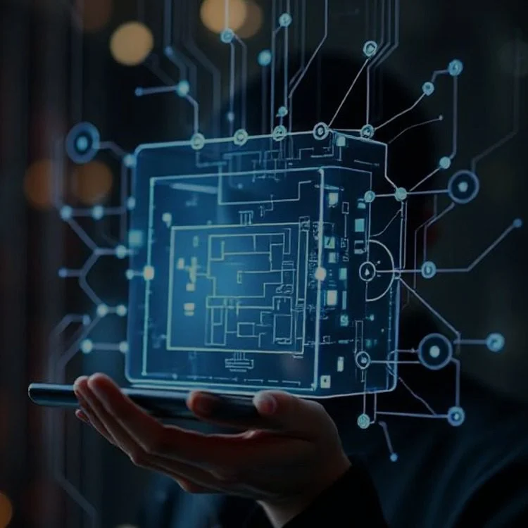 Discover the forefront of IT and web services with this striking image that embodies technological advancement.